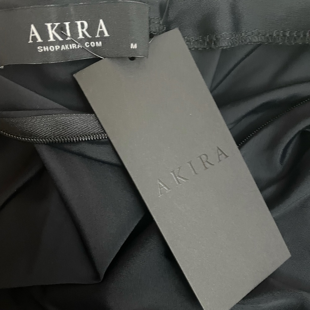 AKIRA LABEL Little Missy Black Mini Dress Sz. M - NWT - Picture 6 of 6